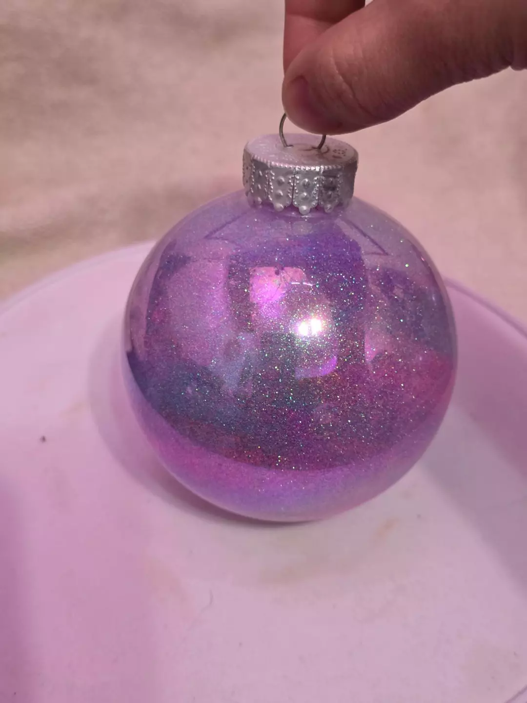 Pink Glitter Ornament thumbnail