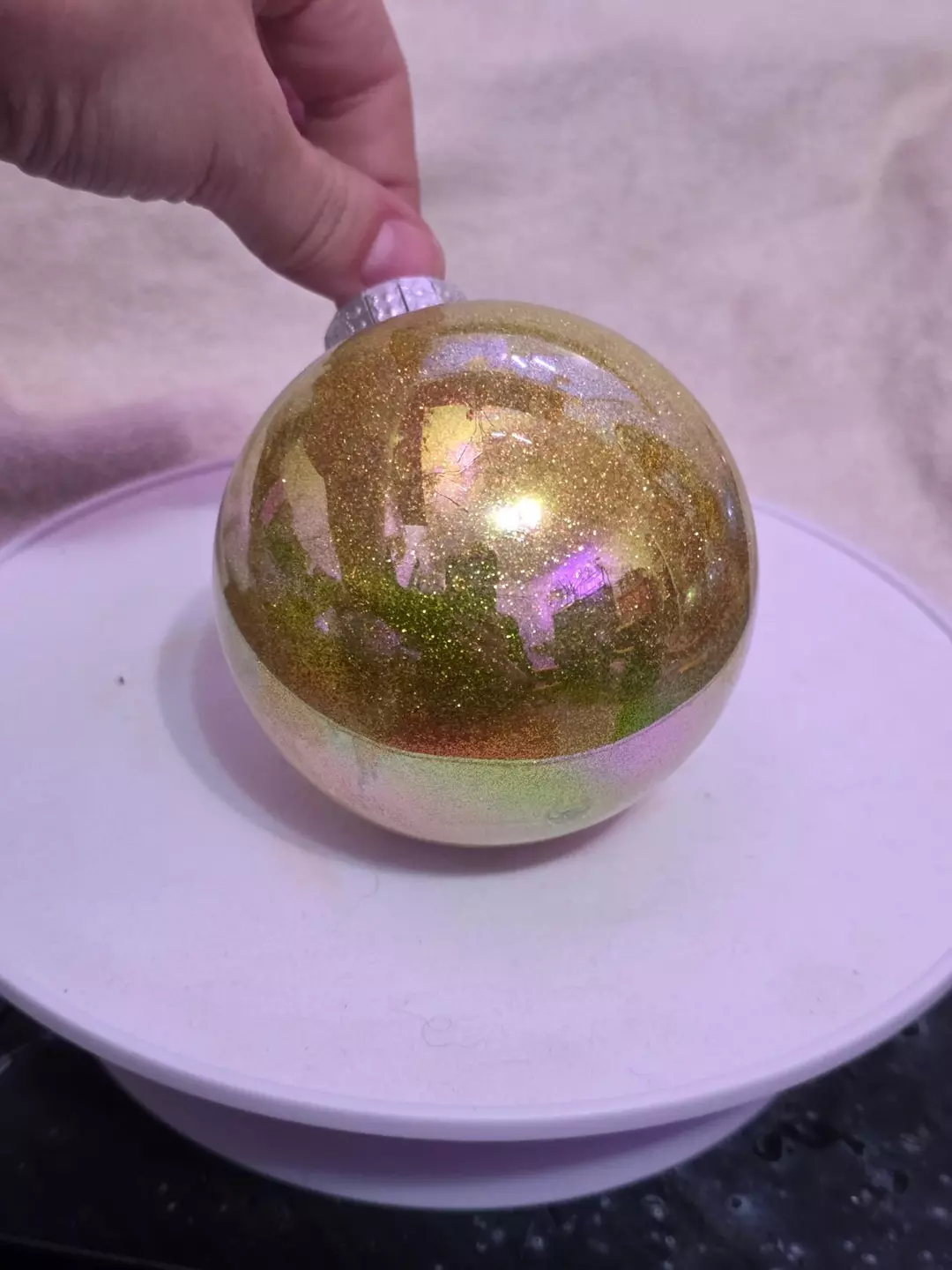 Gold Glitter Ornament thumbnail