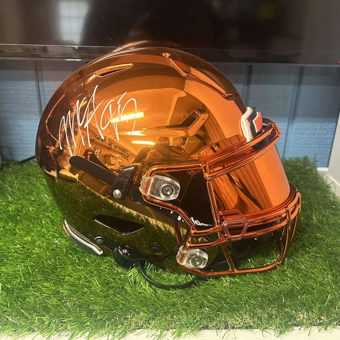Myles Garrett signed 2-tone Chrome Speedflex thumbnail