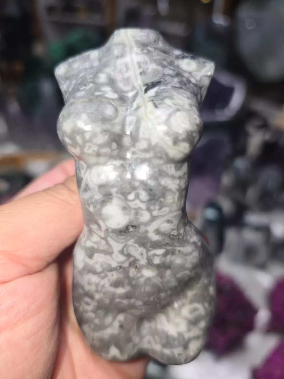 4" Fossil Jade Goddess thumbnail