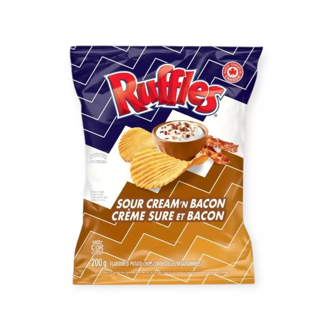 Ruffles Sour Cream 'N' Bacon Chips (Canada) thumbnail