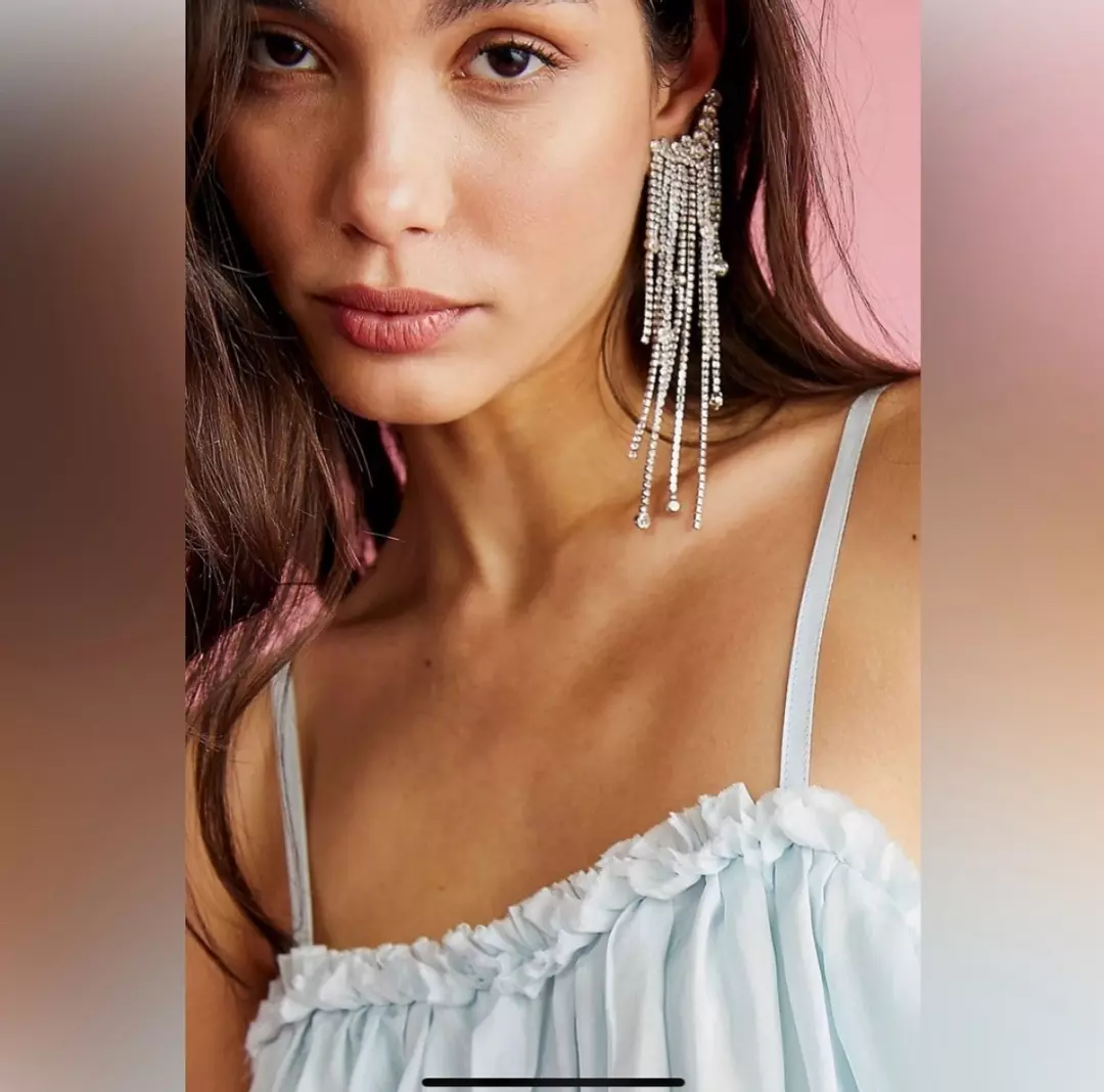 Free people Comeback Kid Ear Party NWT Black MSRP $48 thumbnail