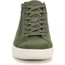 Vionic Rosemont Mid-Top Side Zip Suede Sneaker Meadow Green Sz 9M NIB thumbnail