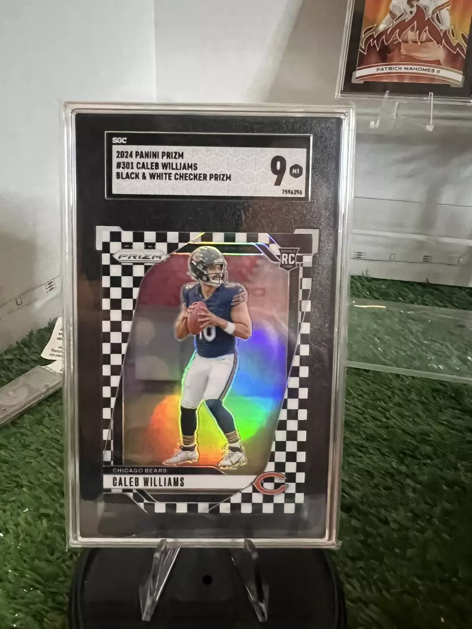 SGC 9 2024 Prizm B&W Checkerboard Caleb Williams Rc thumbnail