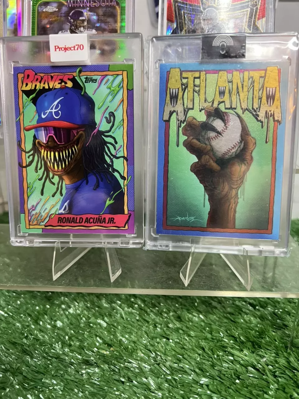 Topps Project 70 Ronald Acuna Jr. with Companion Card by Alex Pardee thumbnail