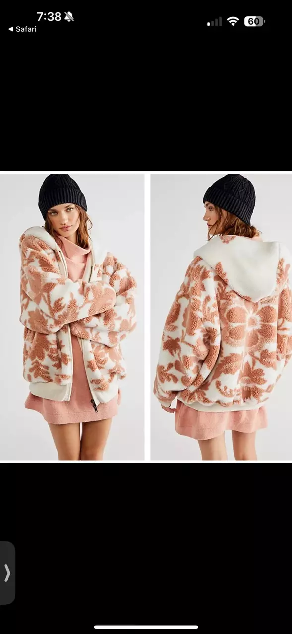 We the free canyon moon Sherpa jacket sz Lg thumbnail