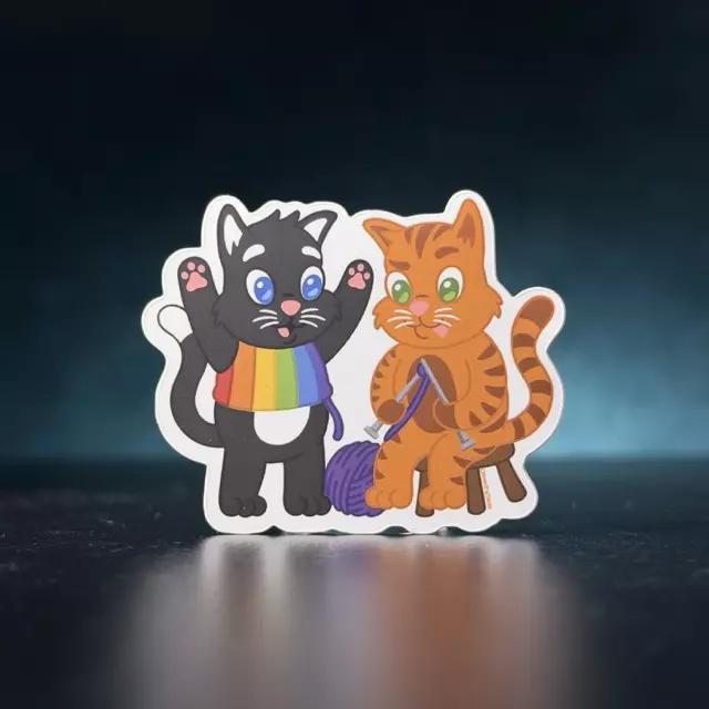 Cozy Cats Sticker thumbnail