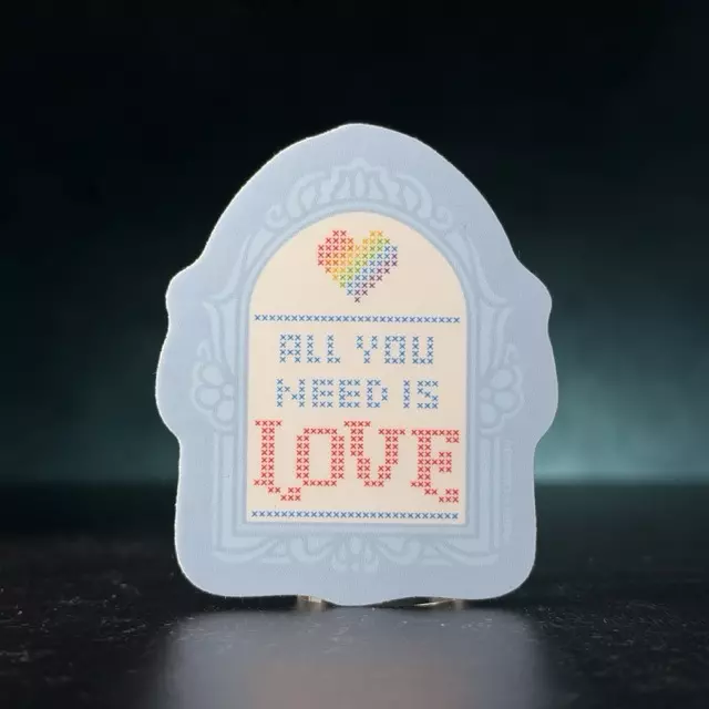 All You Need Cross Stitch Sticker thumbnail