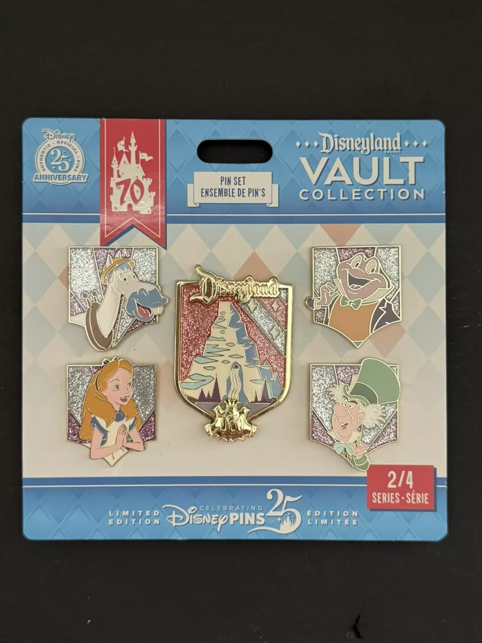 Disneyland 70th  Anniversary Vault Collection 5 Pin Set  2/4 LE 5000 thumbnail