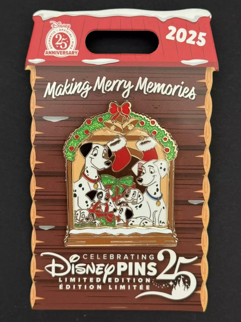 Disney Parks 2025 Holiday Making Merry Memories 101 Dalmatians Pin LE 4500 thumbnail