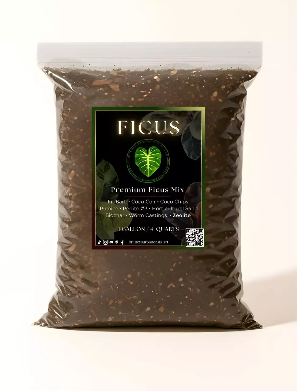 Ficus Mix — Structured, Balanced Drainage Soilless Potting Mix thumbnail