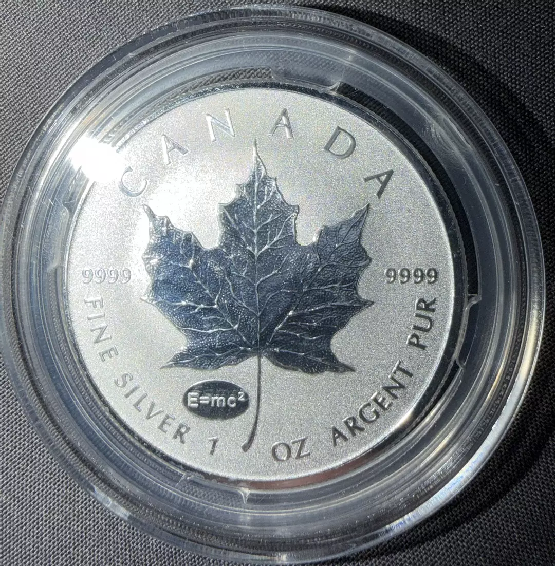 2015- Canadian Maple Reverse Proof w/ the E=mc2! VERY LOW MINTAGE PERFECT BU thumbnail