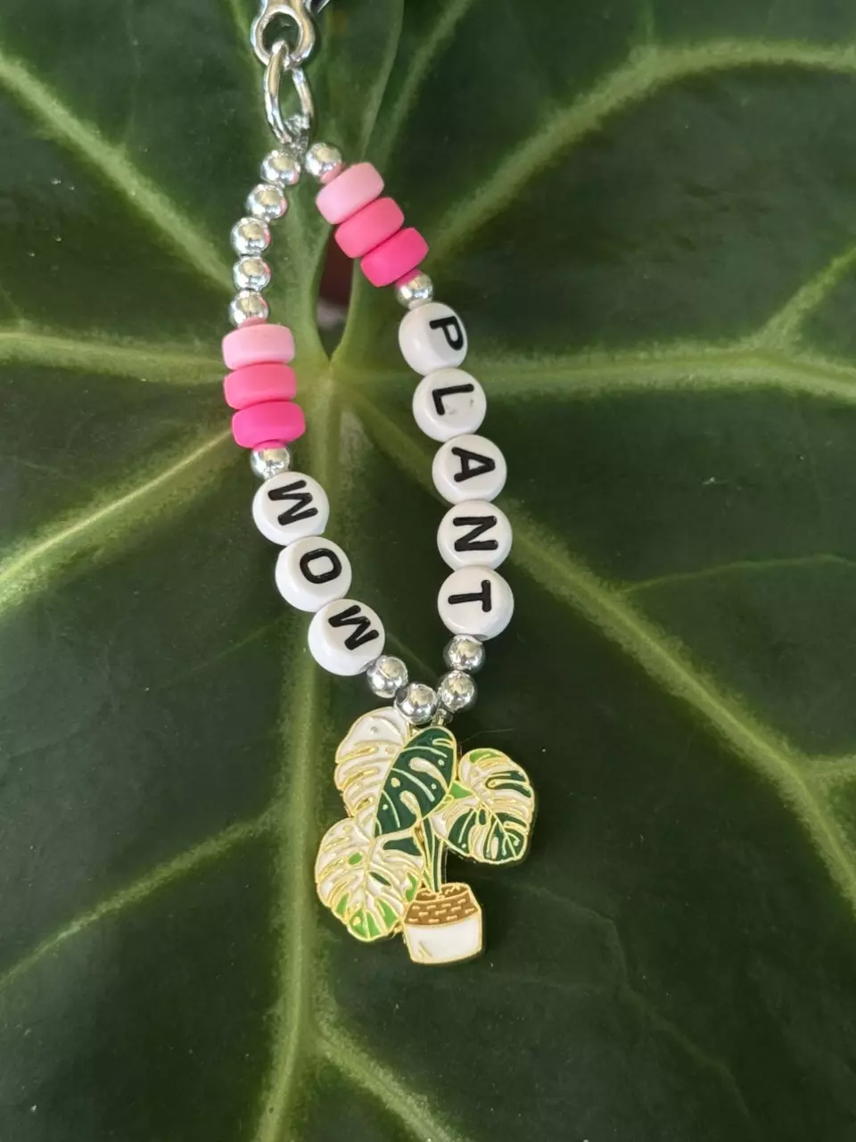 Plant charm beaded keychains bag charms thumbnail