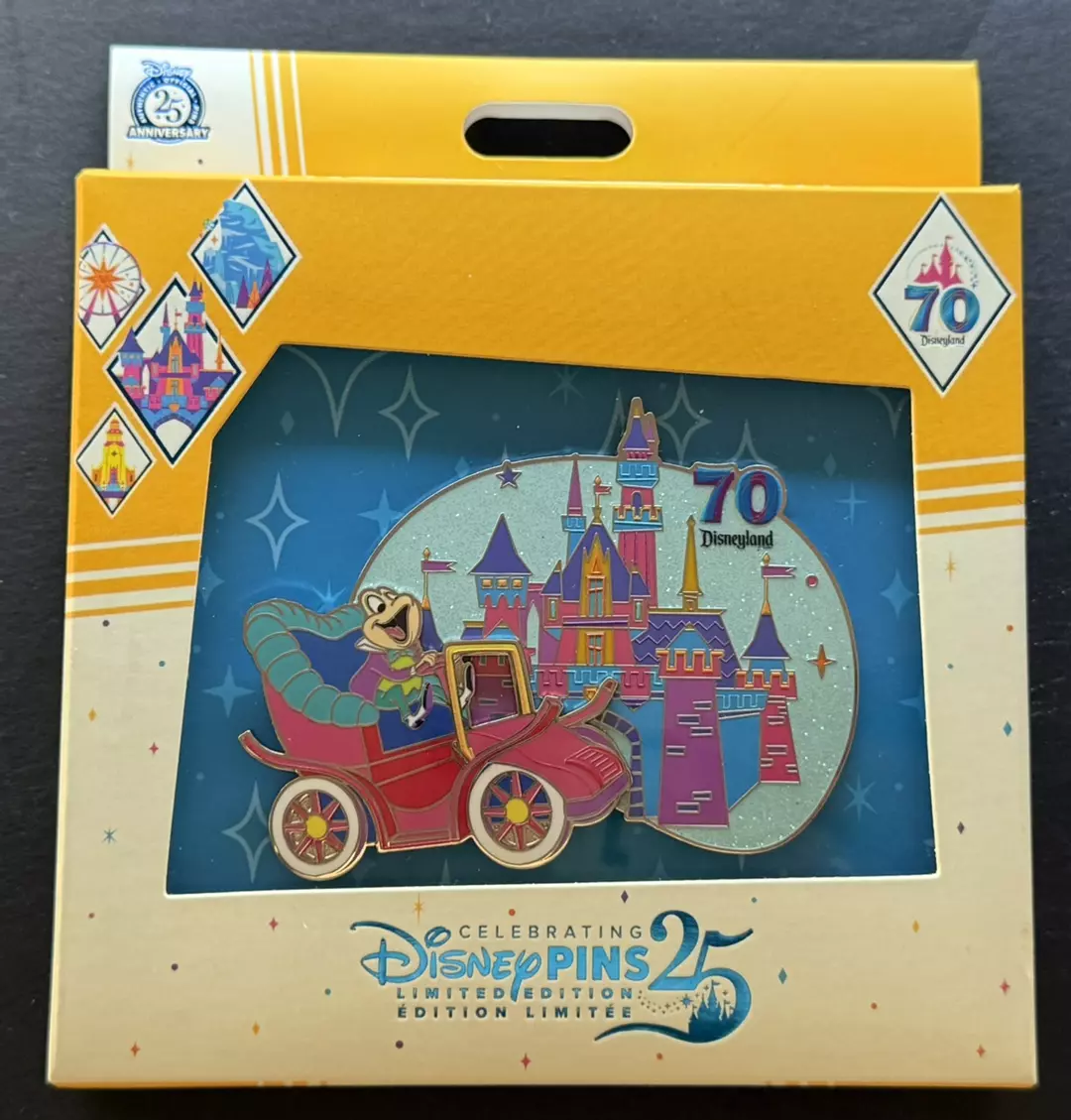2025 Disneyland 70th Anniversary Quarterly Mini Jumbo Pin Mr Toad  LE 3000 thumbnail