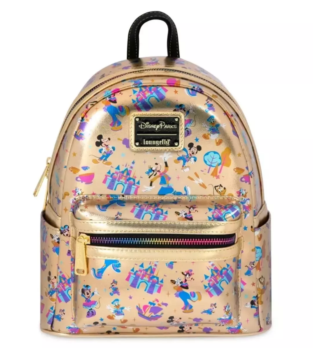 New 2025  - Disneyland 70th Anniversary Loungefly Mini Backpack Mickey & Minnie thumbnail