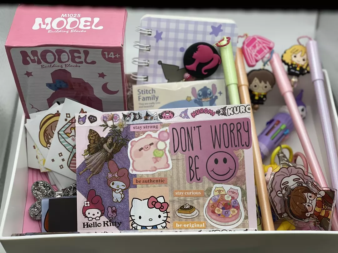 Curated Desk Essentials Box: Resin Crafts, Shoe Charms, Earrings thumbnail