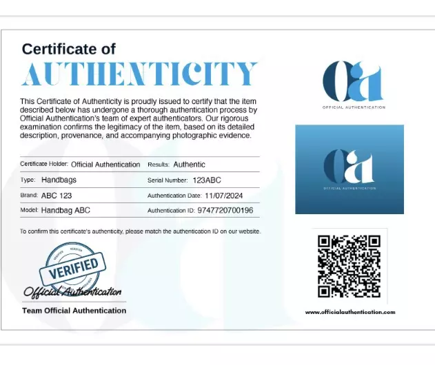 Certificate of Authenticity thumbnail