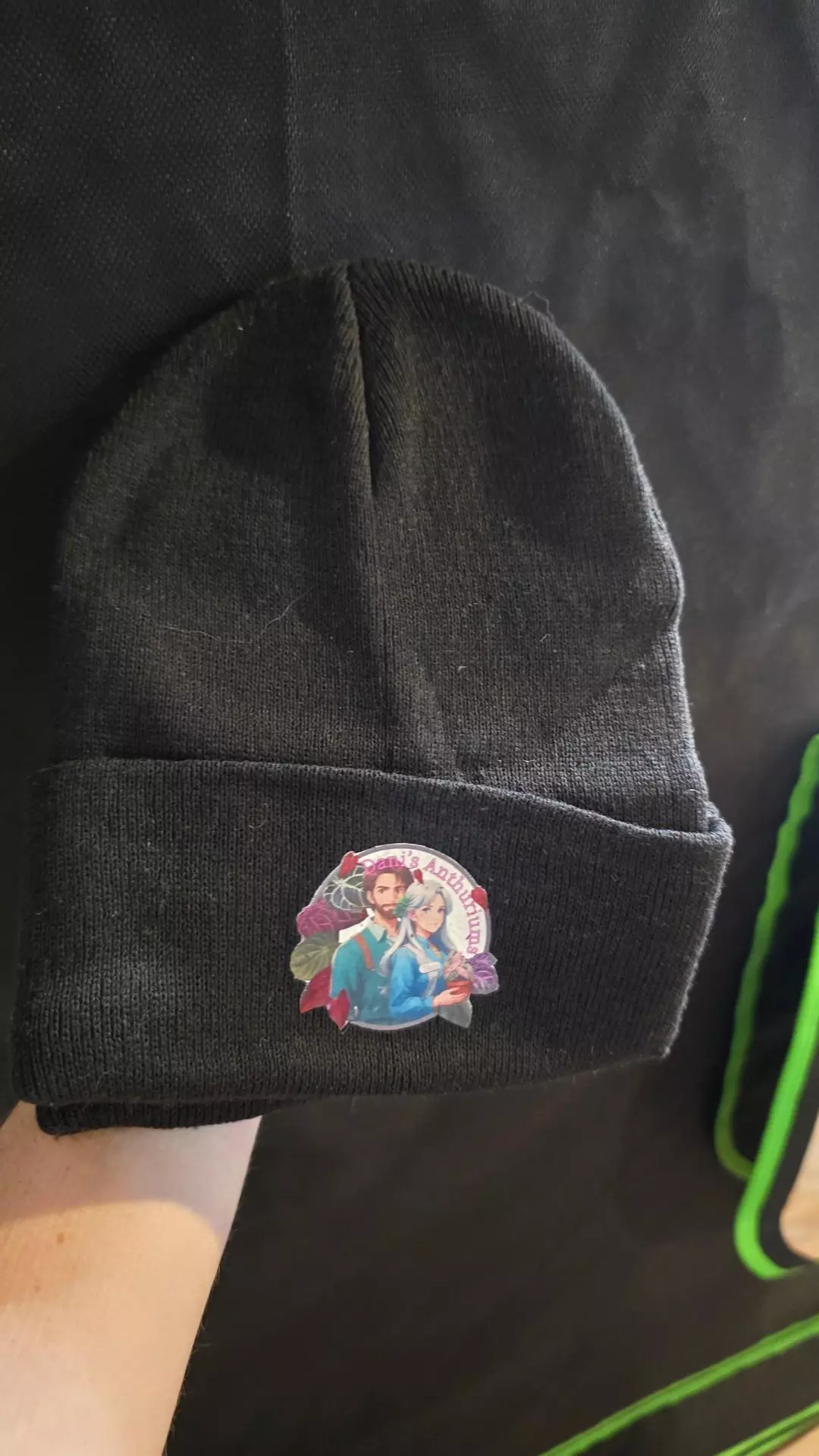 DaniAnthuriums logo beanie new years sale! thumbnail