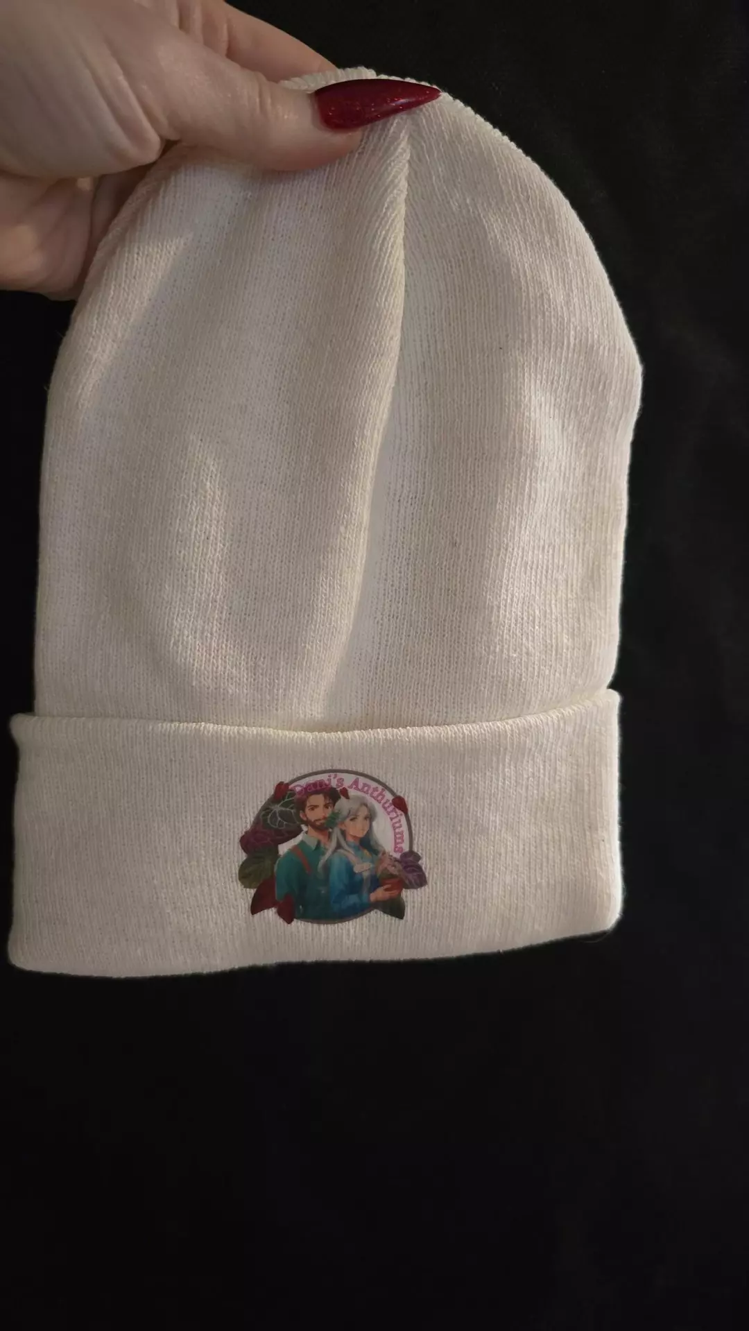 DaniAnthuriums reversible beanie new years sale! thumbnail