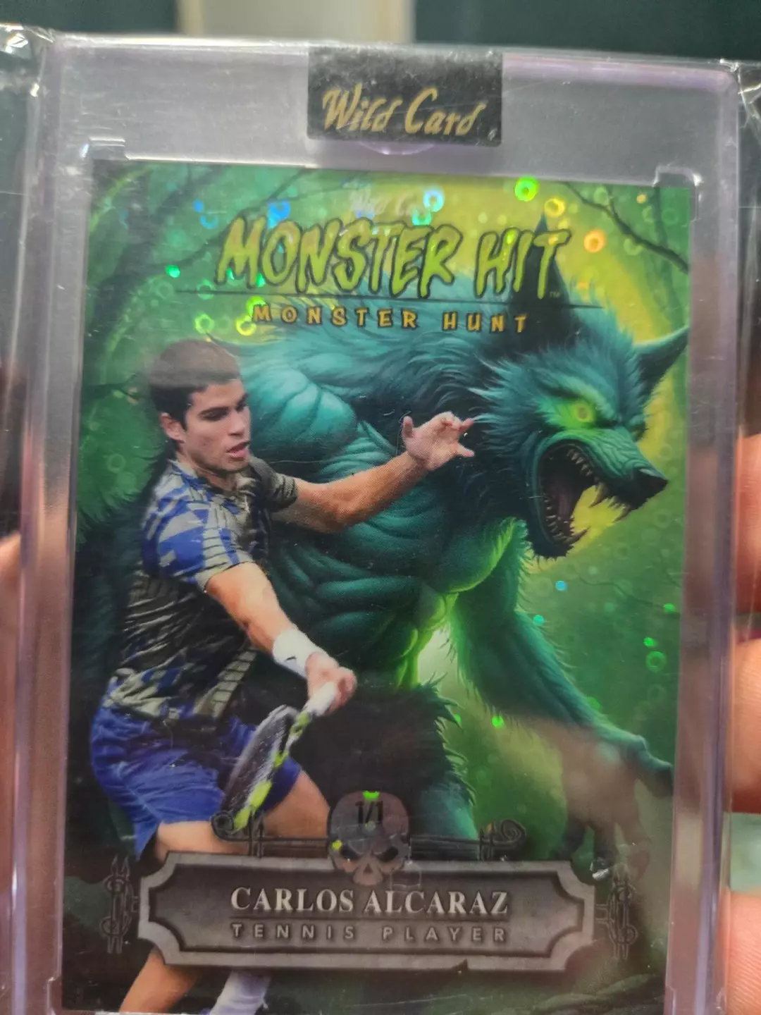 2025 Haunted Hits Monster Hunt Monster Hit Tennis Pro Carlos Alcaraz 1/1 thumbnail