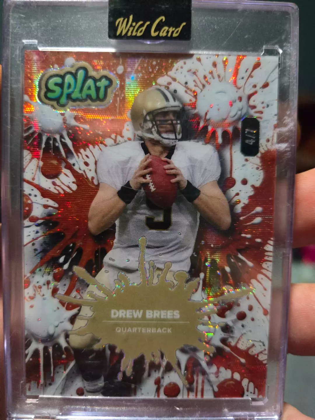 2025 Wild Card Splat 4/7 New Orleans Saints Drew Brees thumbnail