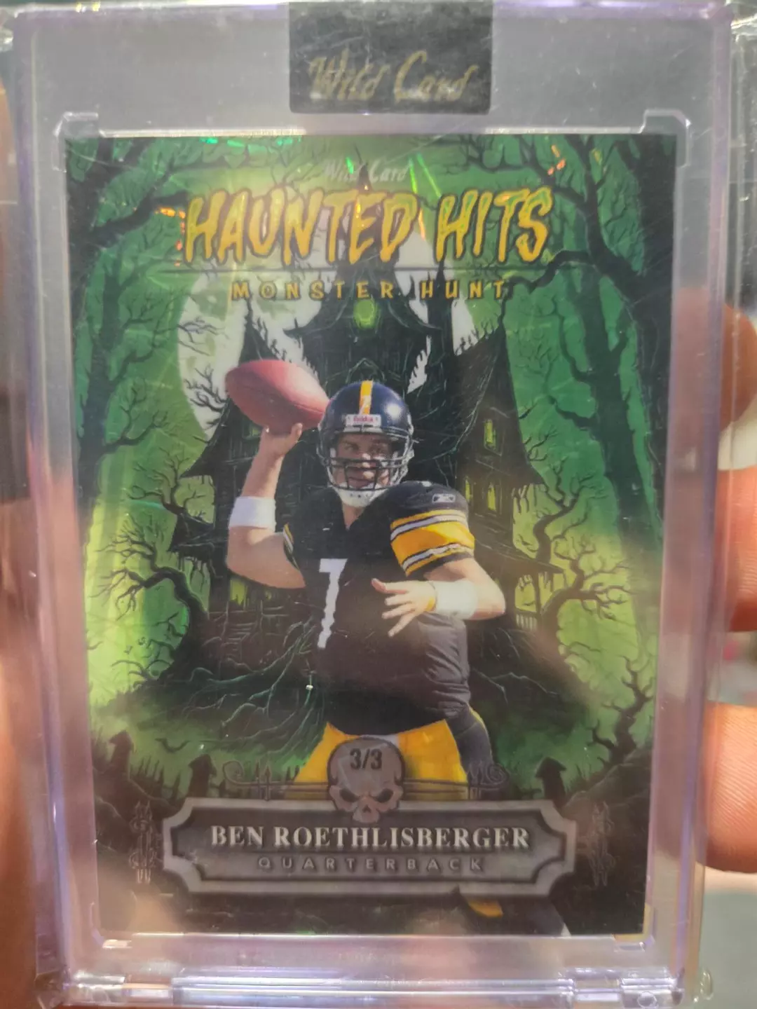2025 Wild Card Haunted Hits Monster Hunt Pittsburgh Steelers Ben Roethlisberger thumbnail