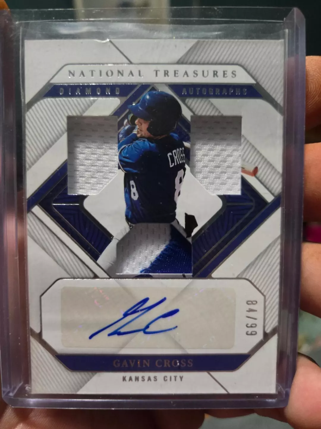 2023 National Treasures 84/99 Gavin Cross Autographed Patch Card thumbnail