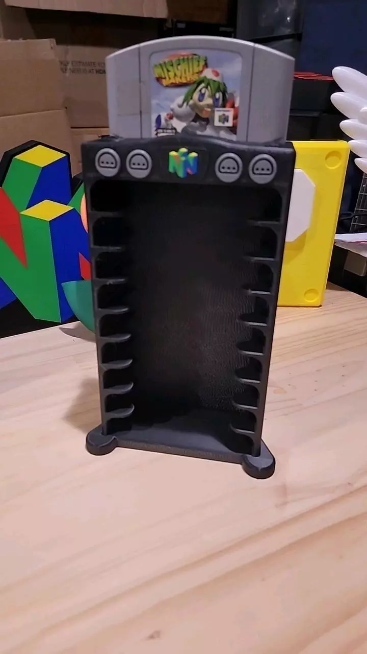 3D: System Style N64 Nintendo 64 Game Stand Organizer thumbnail
