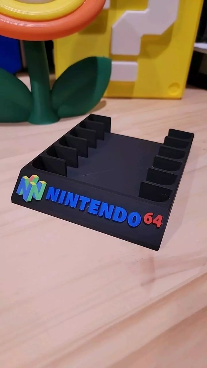 3D: N64 Nintendo Game Stand Organizer thumbnail