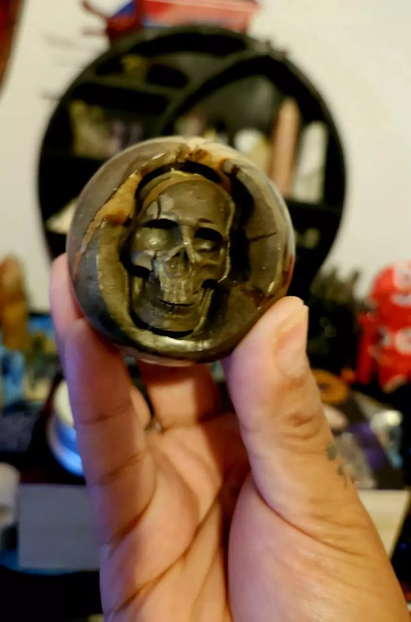 Septarian Skeleton Sphere thumbnail