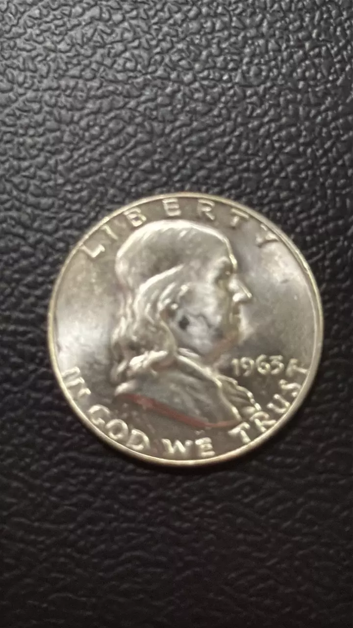 90% Franklin Half Dollar BU 1963 thumbnail