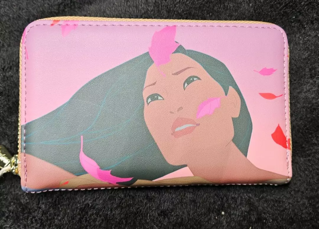 Loungefly Hard Tag Disney Pocahontas Princess Scenes Wallet Zip Around (A) thumbnail