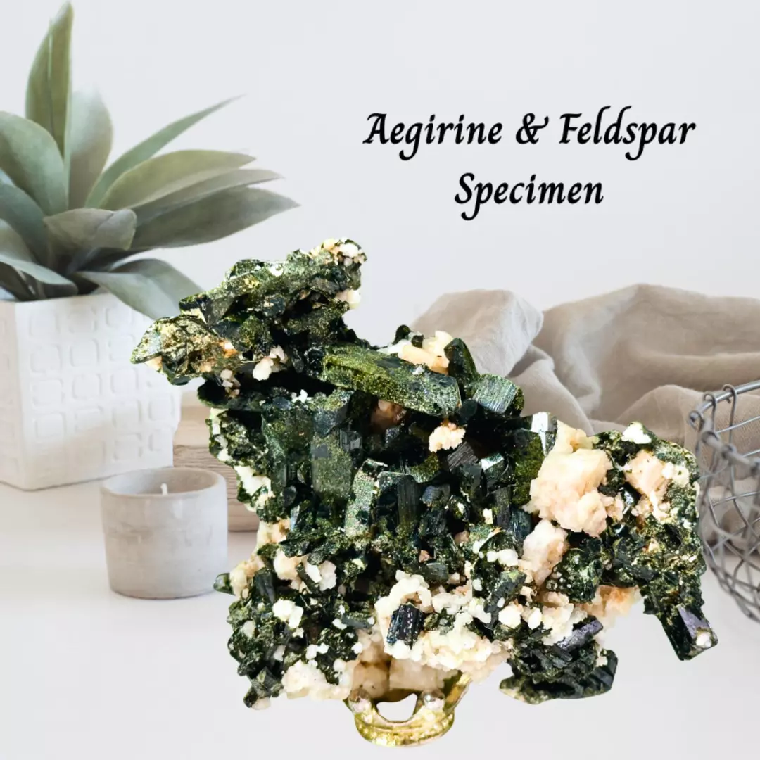 Stunning Aegirine & Feldspar Specimen thumbnail