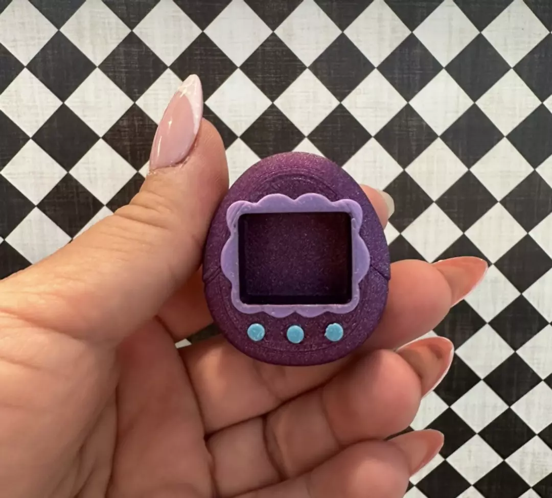 Small Purple & Lilac Tamagotchi thumbnail