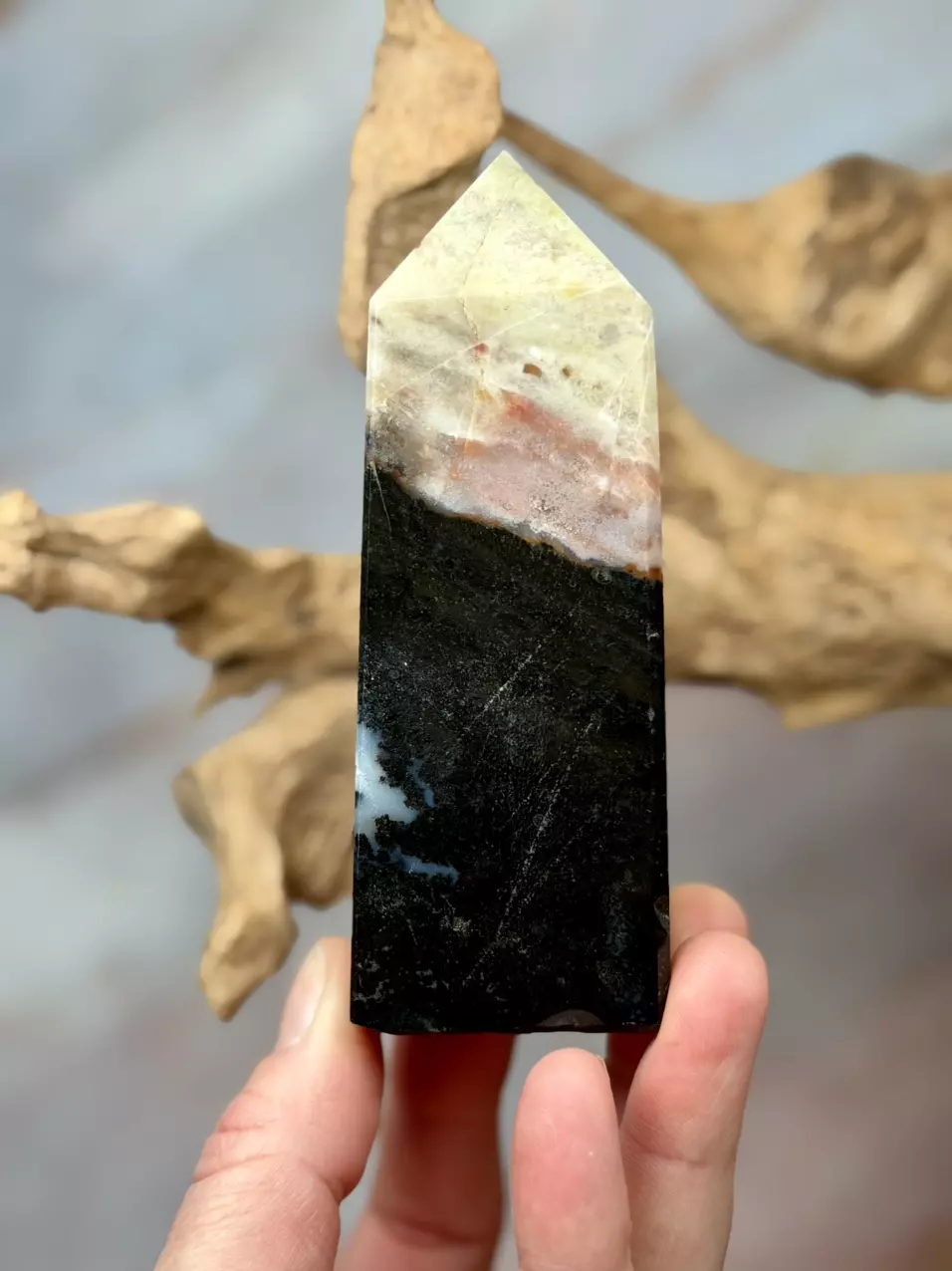 black ocean jasper tower (approx 4.5”) thumbnail