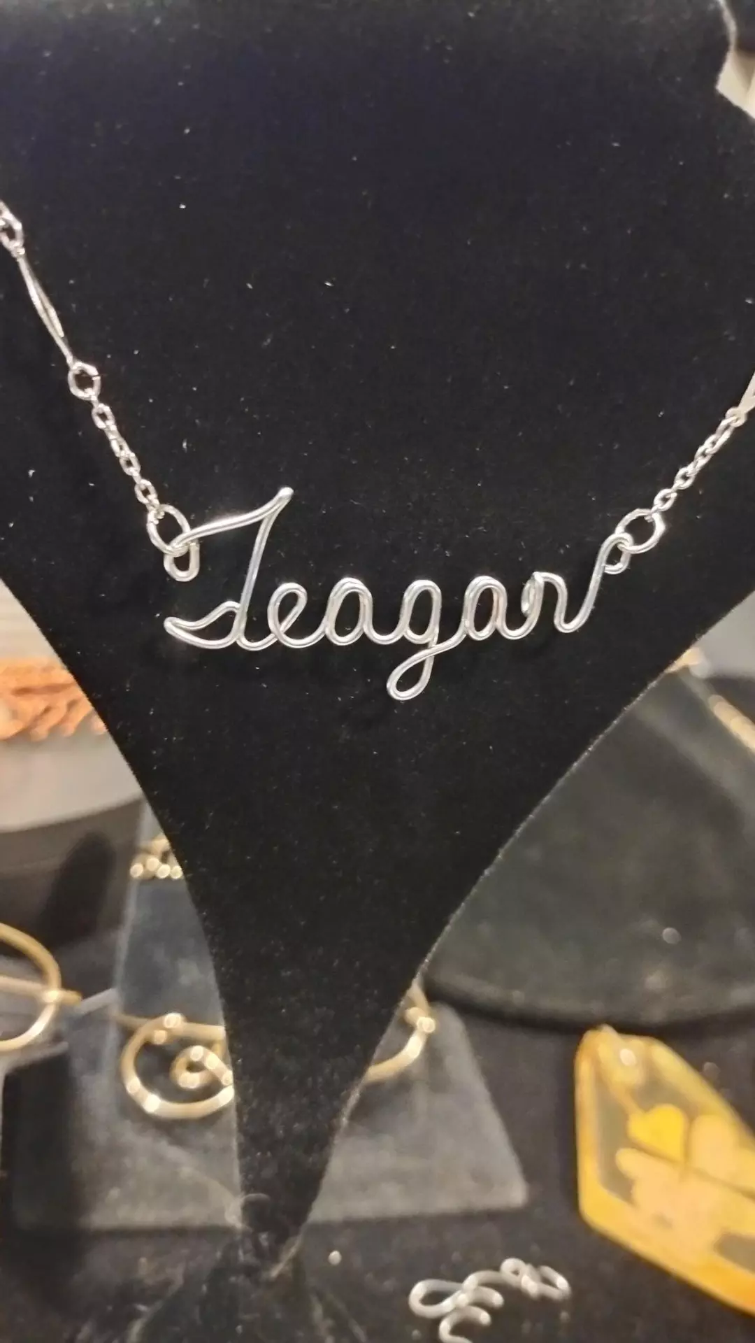 Steel personalized necklace. thumbnail