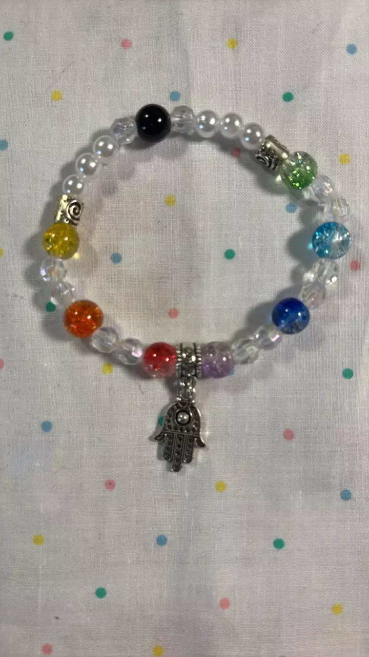 Earth colors bracelet or you could even use it as a small pot decoration around thumbnail