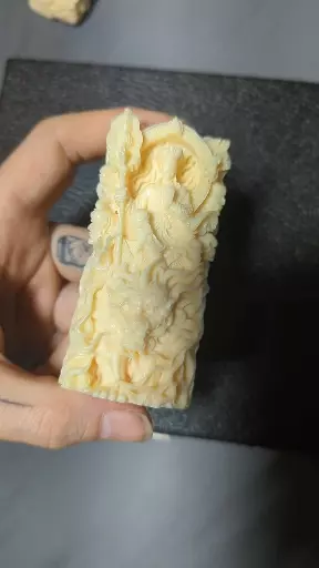 Hand Carved Ivory Nut Pendant thumbnail