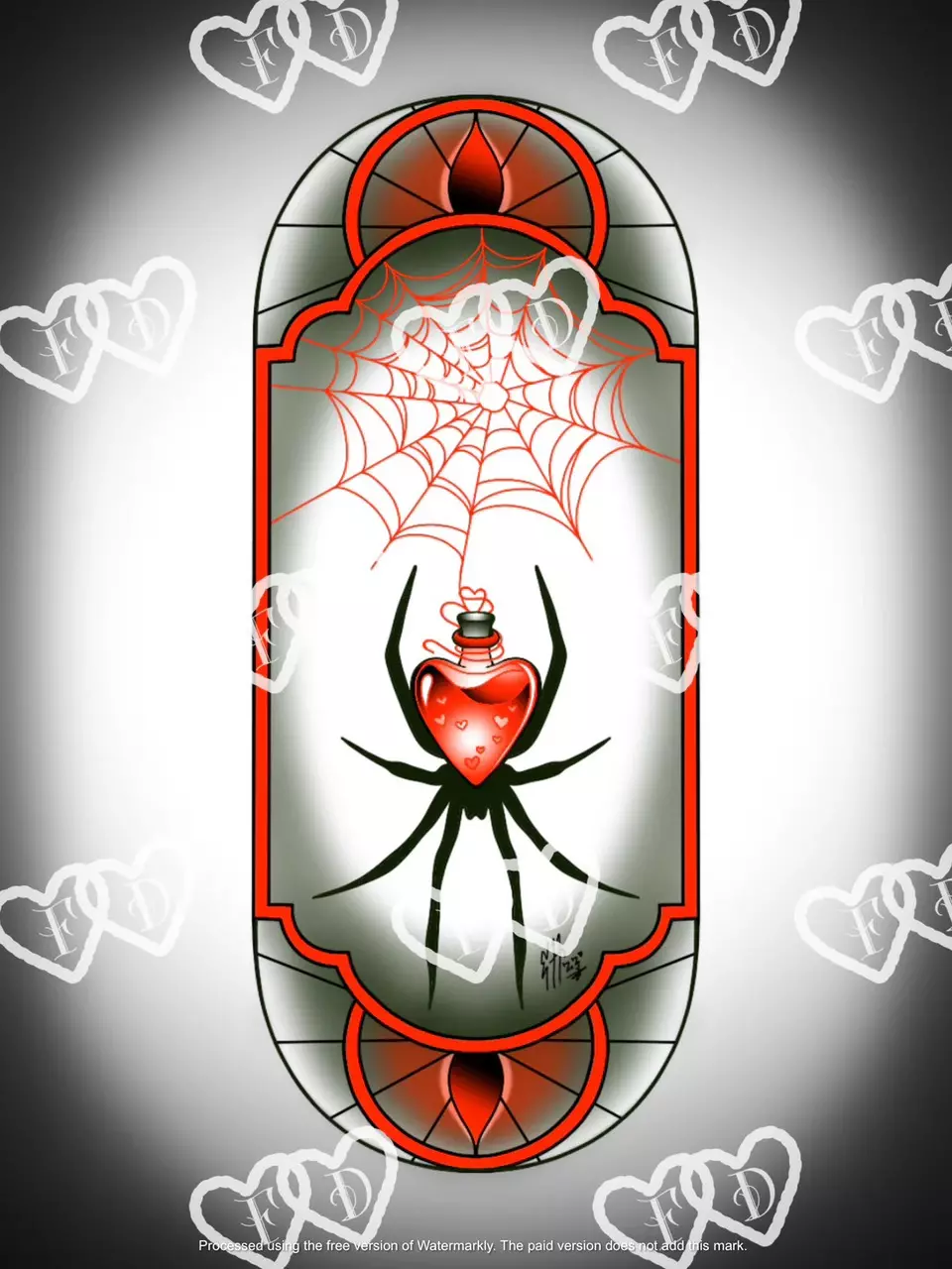 Widower - Red - Art Print thumbnail