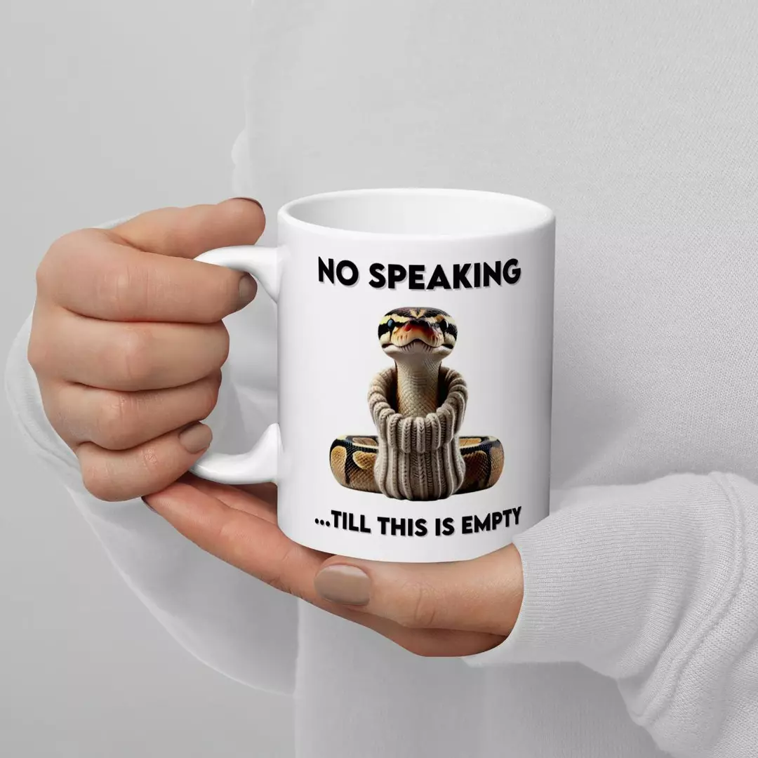 No Speaking Ball Python Mug thumbnail