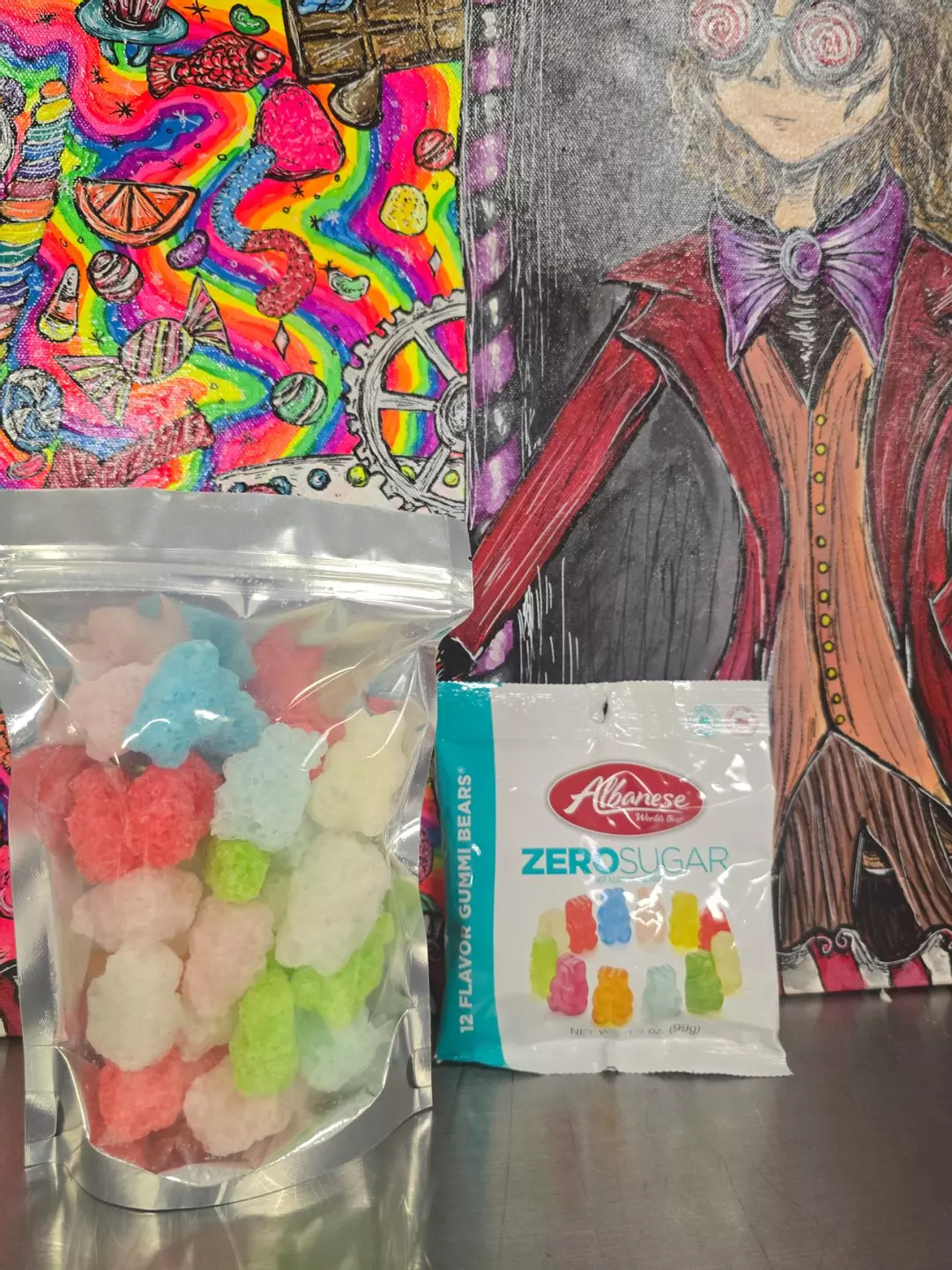 Freeze dried sugar free gummy bears thumbnail