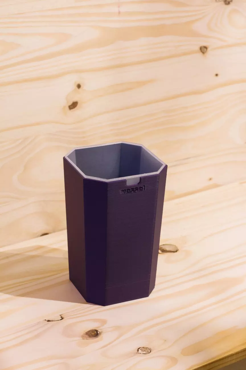 The LG Spicy Vessel - Dark Purple - Interior pot 4.5 x 6.5” thumbnail
