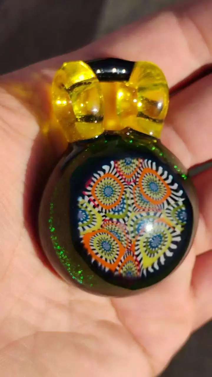 Milli and dichoic glass pendant thumbnail