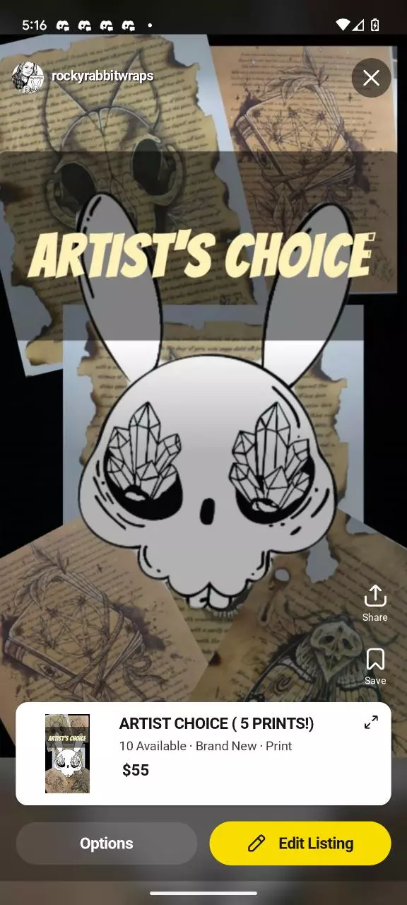 ARTIST'S CHOICE (5 of my favorite prints) thumbnail