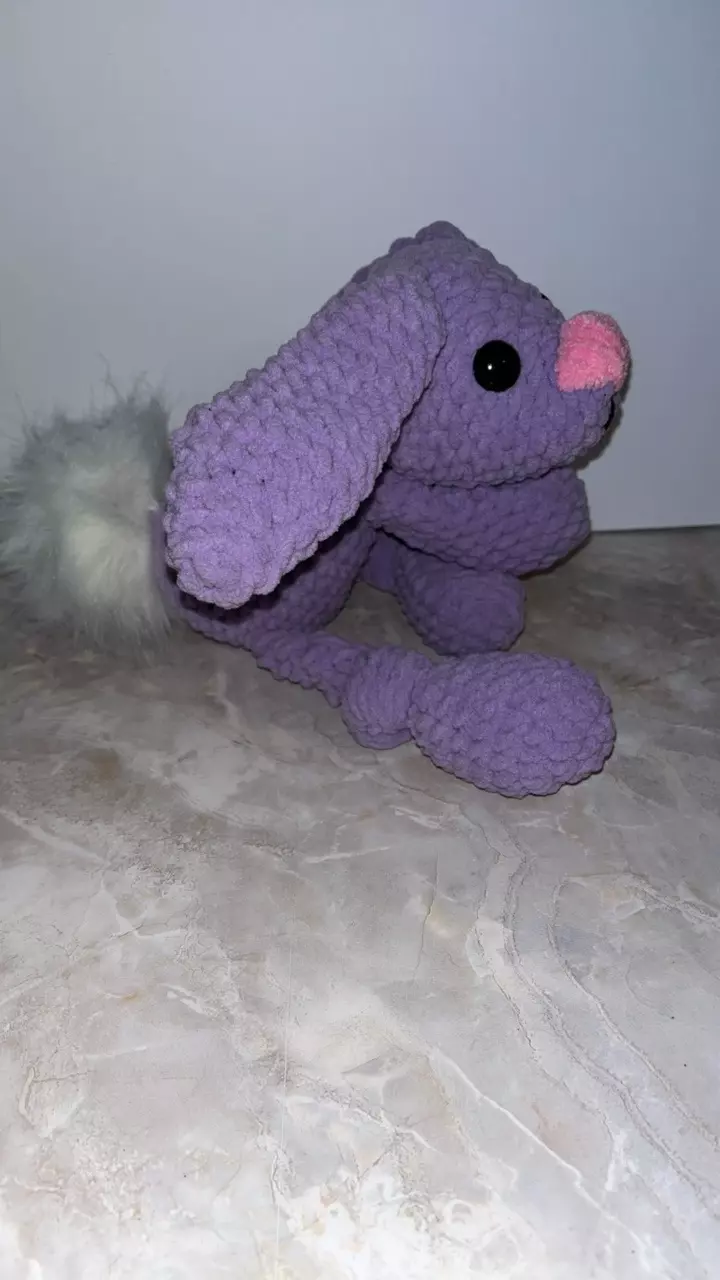 Knotted Leg Bunny Plushie thumbnail