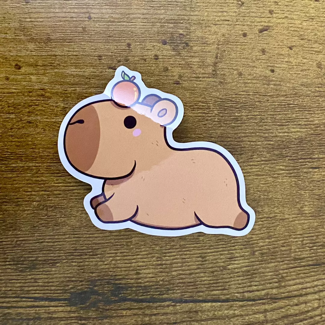 Capybara with Orange thumbnail