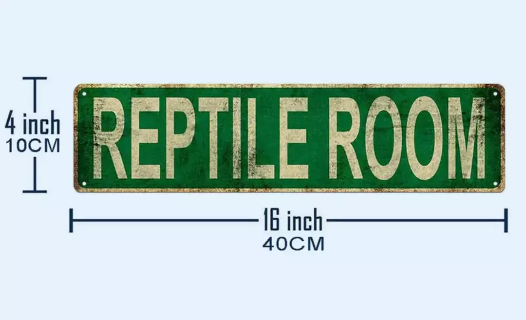 Aluminum Reptile Room Sign thumbnail