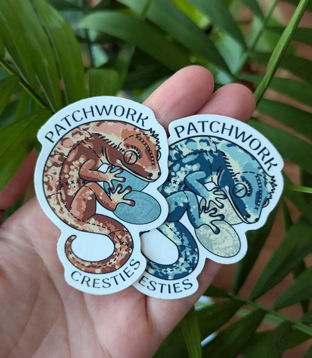 Patchwork Cresties Logo Stickers thumbnail