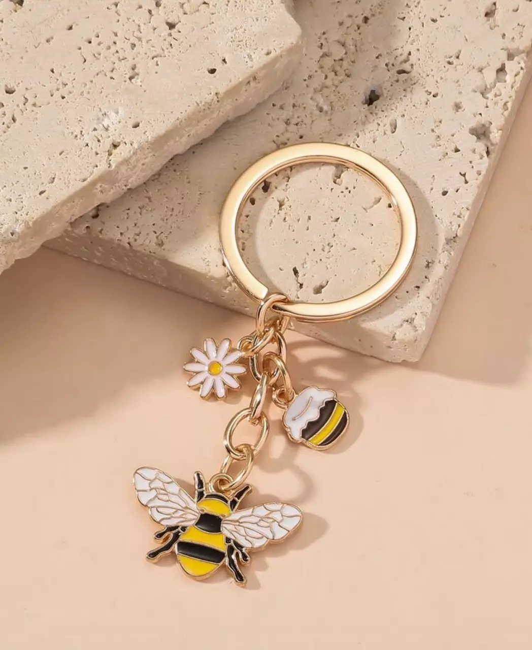 Cute Bee key chain thumbnail