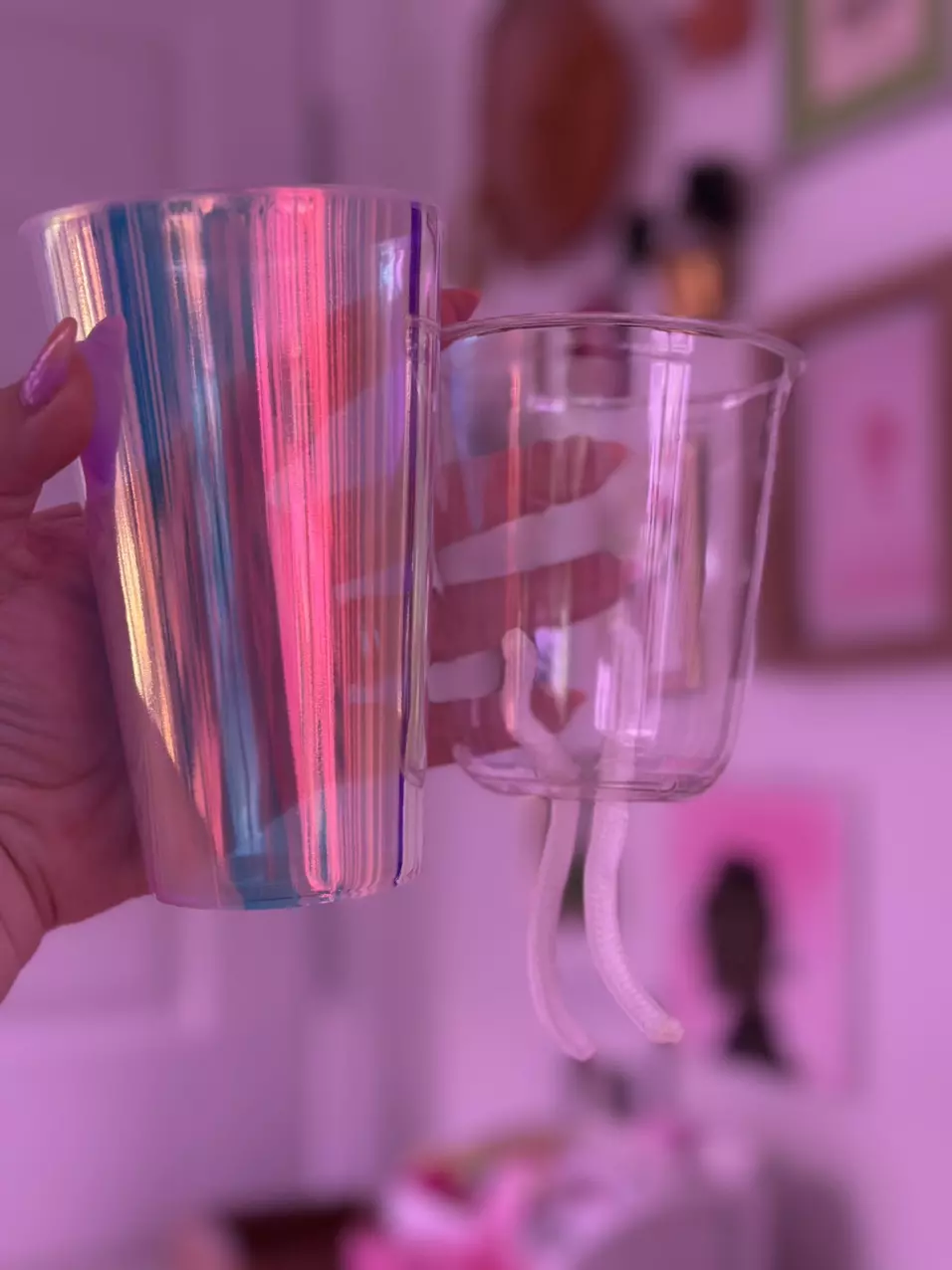 14oz iridescent or frosted Self Watering Cups thumbnail